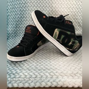 My sons dc shoes that he wore maybe 5 times and decided he didn’t like.
